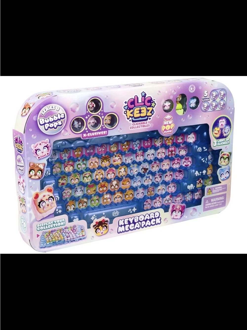 NIB ClicKeez Bubble Pops Keyboard Megapack Clickable Collectible Keycaps